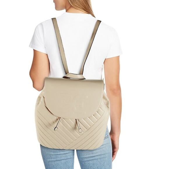 Sam Edelman Ivory Quilted Faux Leather Backpack - Picture 11 of 12